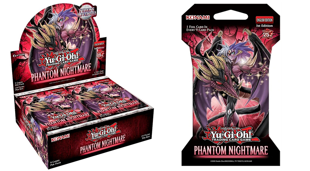 Yu-Gi-Oh TCG Phantom Nightmare booster box and booster packs