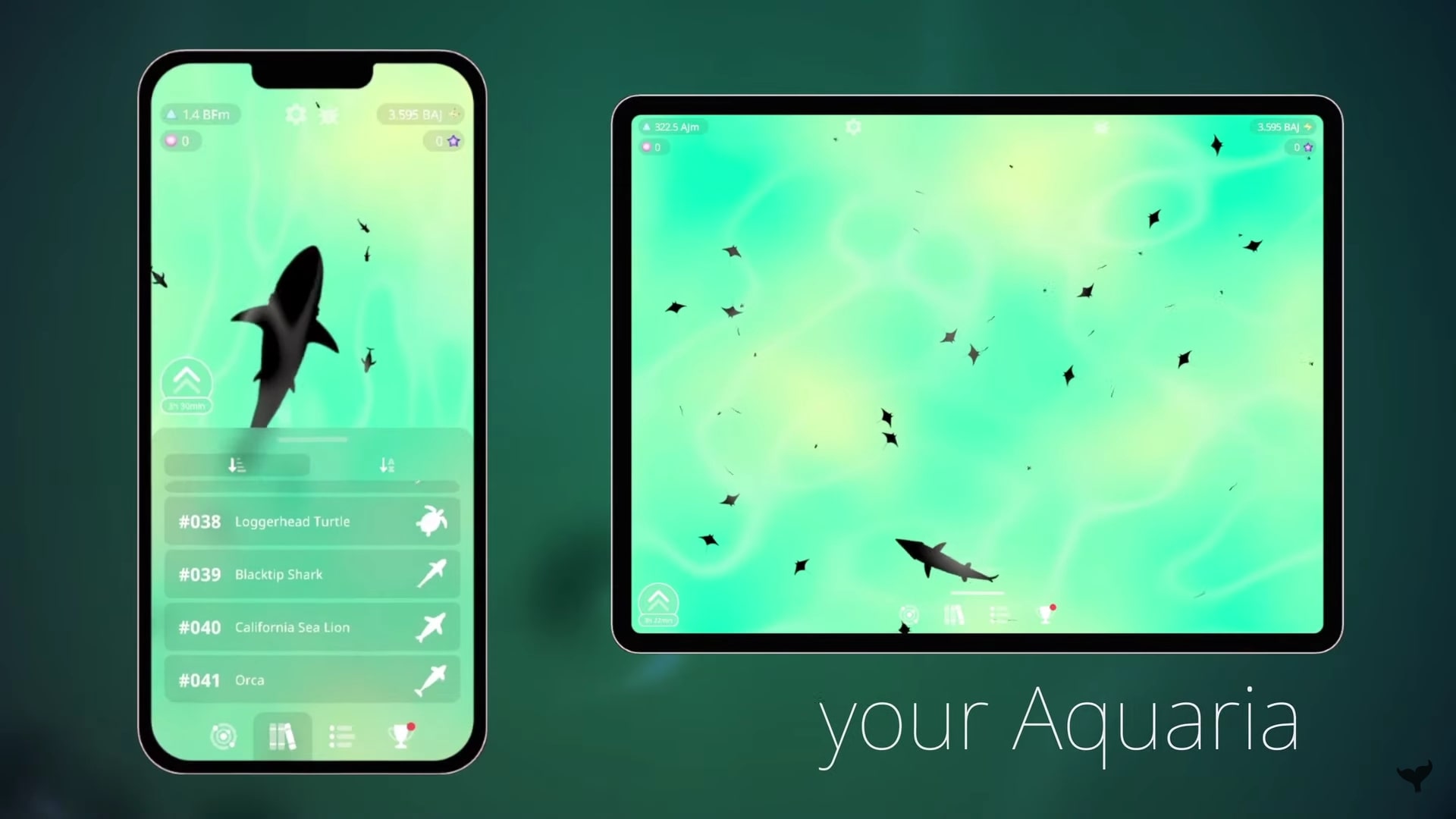 "Idle Aquaria: Ocean Evolution" Let You Grow from Blob to 50 Underwater Species, Mobile Launch on April 4th!