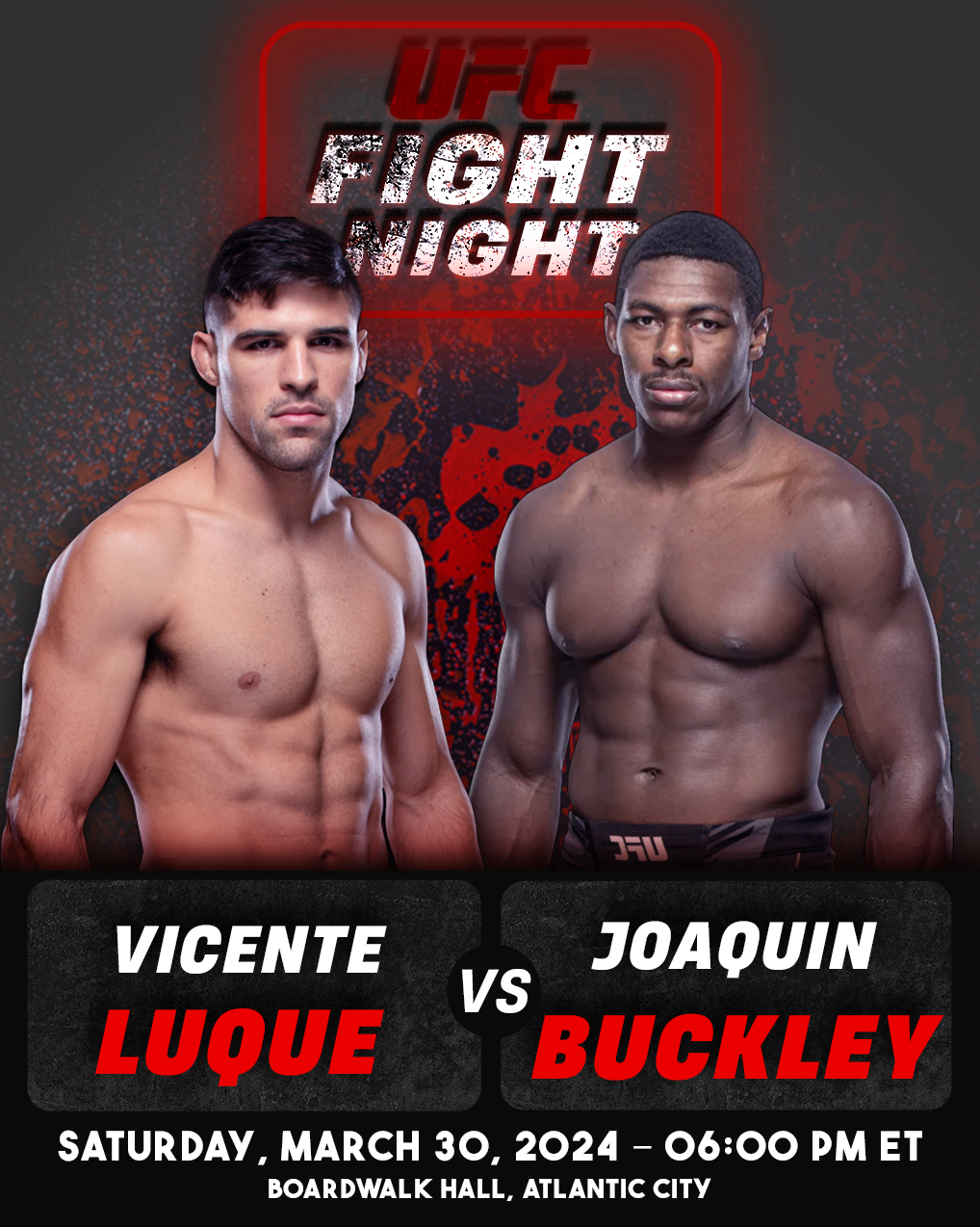 "Vicente Luque vs. Joaquin Buckley" Clash at UFC Atlantic City: A New Battle for Redemption