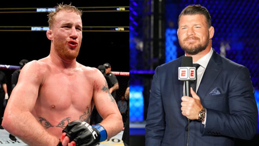 Michael Bisping thinks Justin Gaethje's overconfidence led to his loss against Max Holloway at UFC 300, describing him as a "victim of his own success."