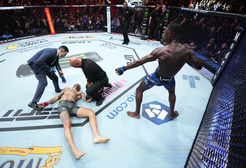 Alex Pereira trained on a hoverboard as a playful jab at Israel Adesanya's tennis ball drill