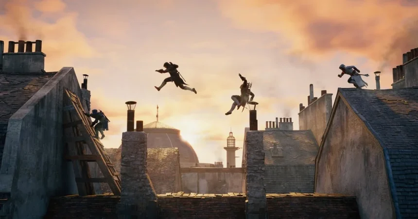 2024 Olympics Ceremony Features Assassin's Creed Unity Tribute with Parkour Performance