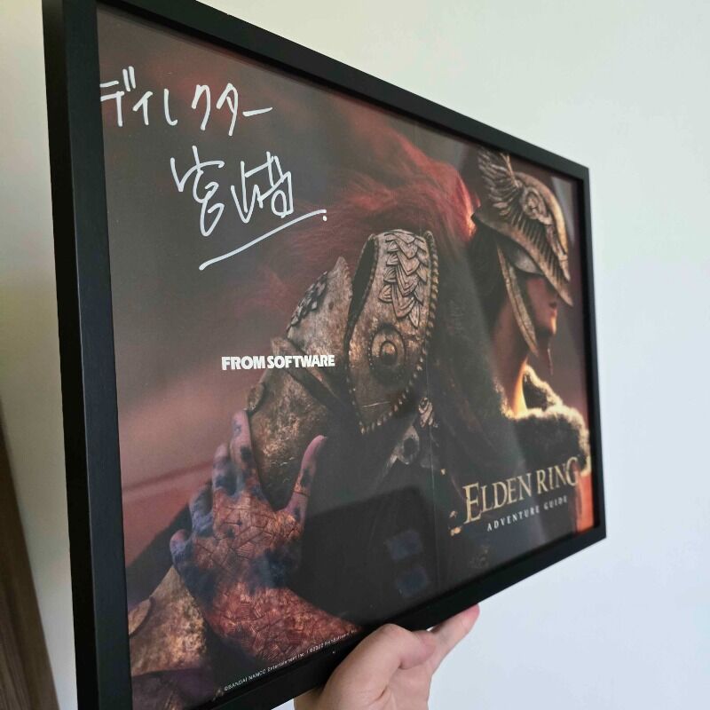 Elden Ring Poster Signed by Miyazaki Sparks Bidding Frenzy at Charity Auction