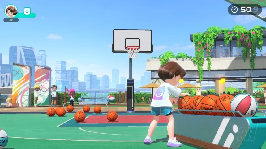 Nintendo Switch Sports Adds Basketball with Stylish Arena and Exciting New Gameplay Modes