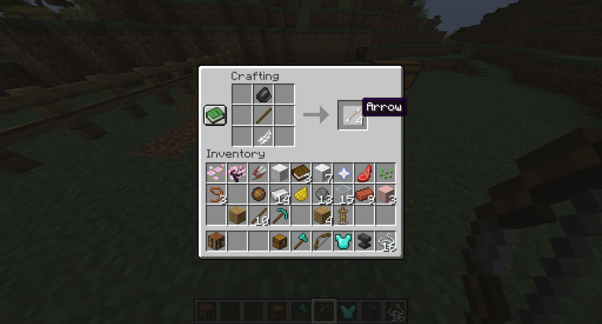 How to Craft Arrows in Minecraft Gather Charcoal, Sticks, and Feathers for effective long-range combat