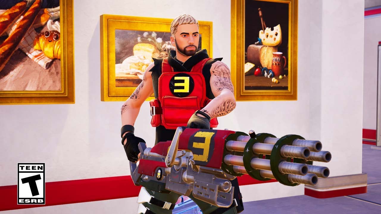 Fortnite Adds Eminem-Inspired 'Spaghetti Grotto' POI and Mythic RG's Minigun with 'Rap God' Twist